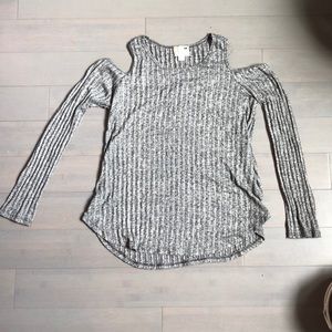 Long sleeve off the shoulder shirt